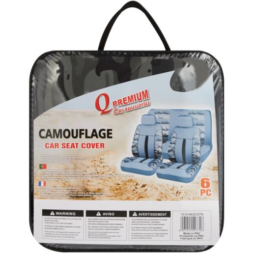 Q Premium Camouflage Car Seat Covers 6 Pieces