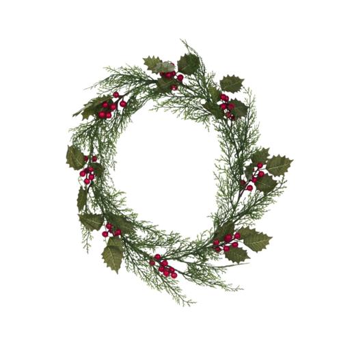 Santa’s Choice Christmas Wreath With Red Berry