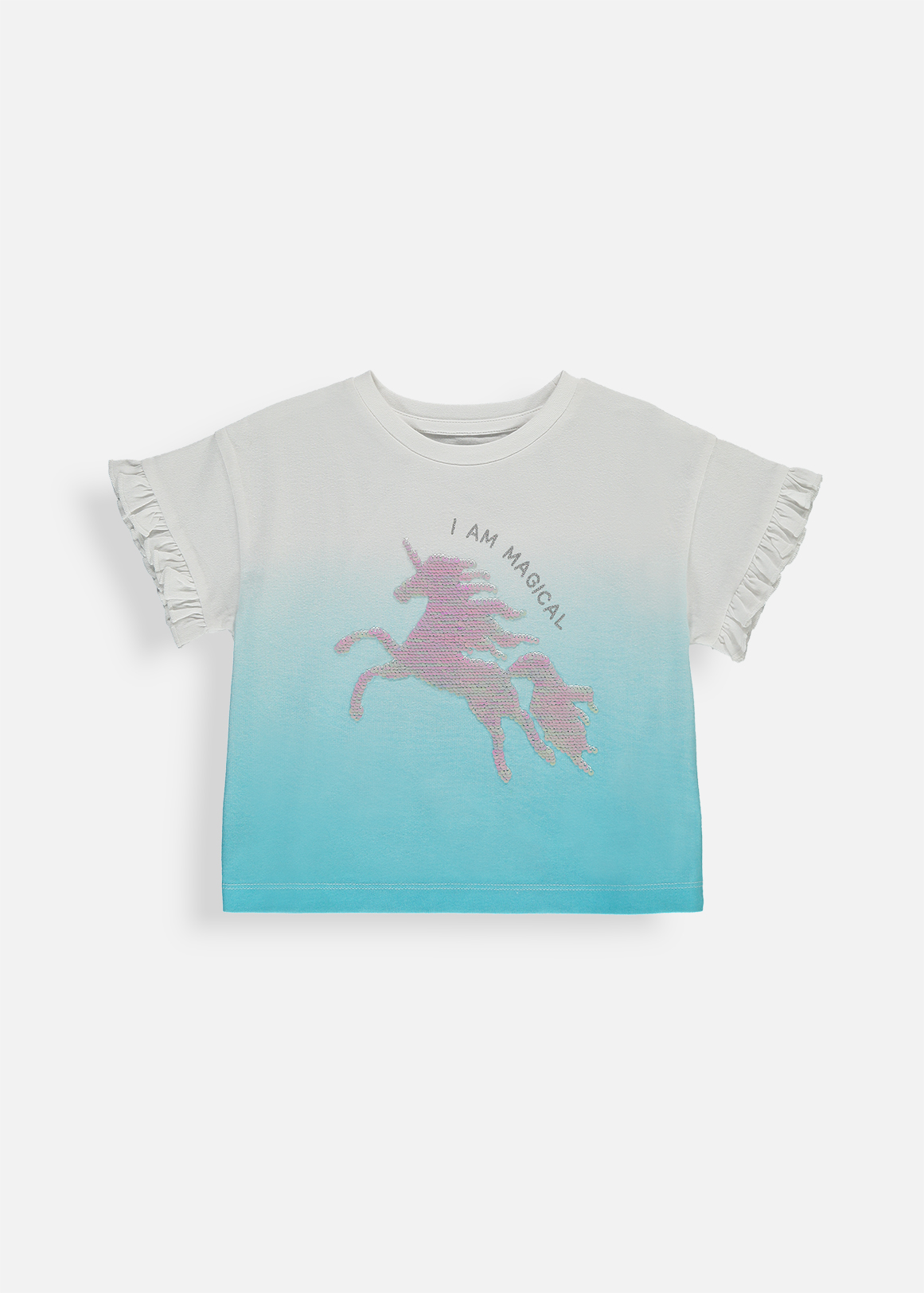 S22 STYLED UNICORN DIP DYE T  AQUA   4