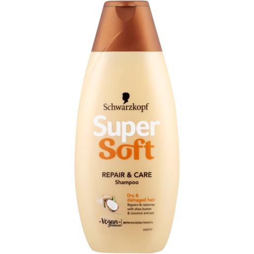 Schwarzkopf Super Soft Repair & Care Shampoo Bottle 400ml