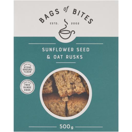 Bags Of Bites Sunflower Seed & Oat Rusks 500g