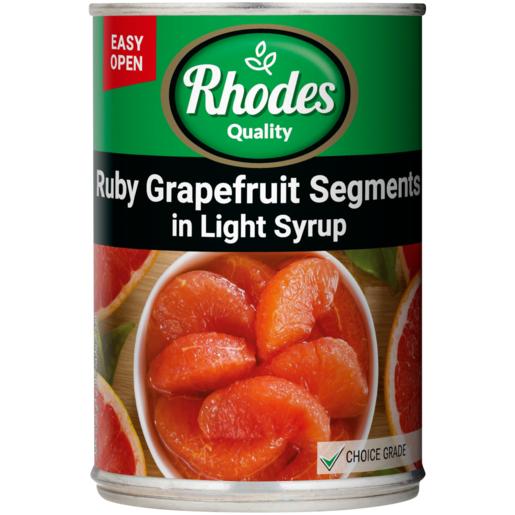 Rhodes Ruby Grapefruit Segments In Light Syrup Can 410g