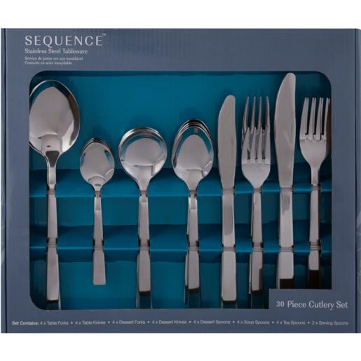 Sequence Vine Stainless Steel Cutlery Set 30 Piece