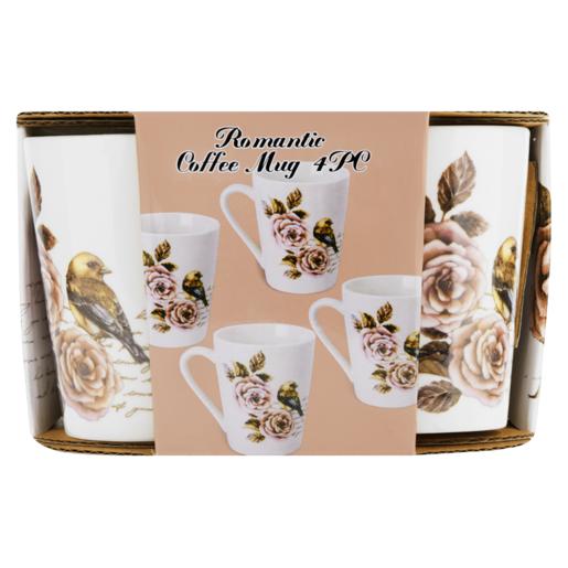 Romantic Coffee Mug 4 Piece