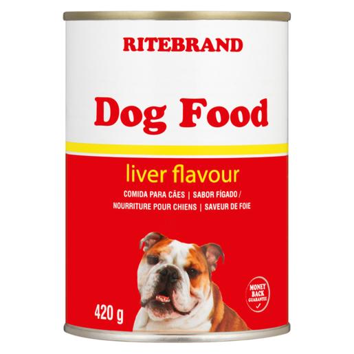 Ritebrand Liver Flavoured Dog Food Can 420g