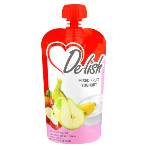 De-lish Mixed Fruit Flavoured Baby Yoghurt Pouch 110ml