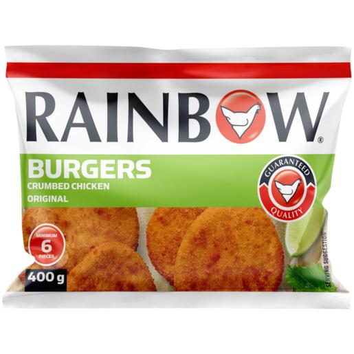 Rainbow Frozen Original Crumbed Chicken Burgers 400g