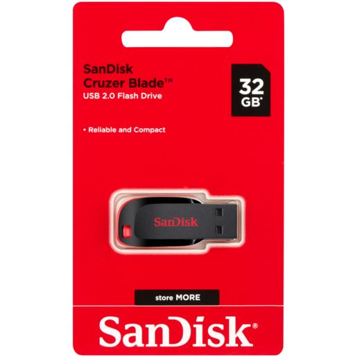 SanDisk Cruzer Blade USB-A 2.0 Flash Drive 32GB