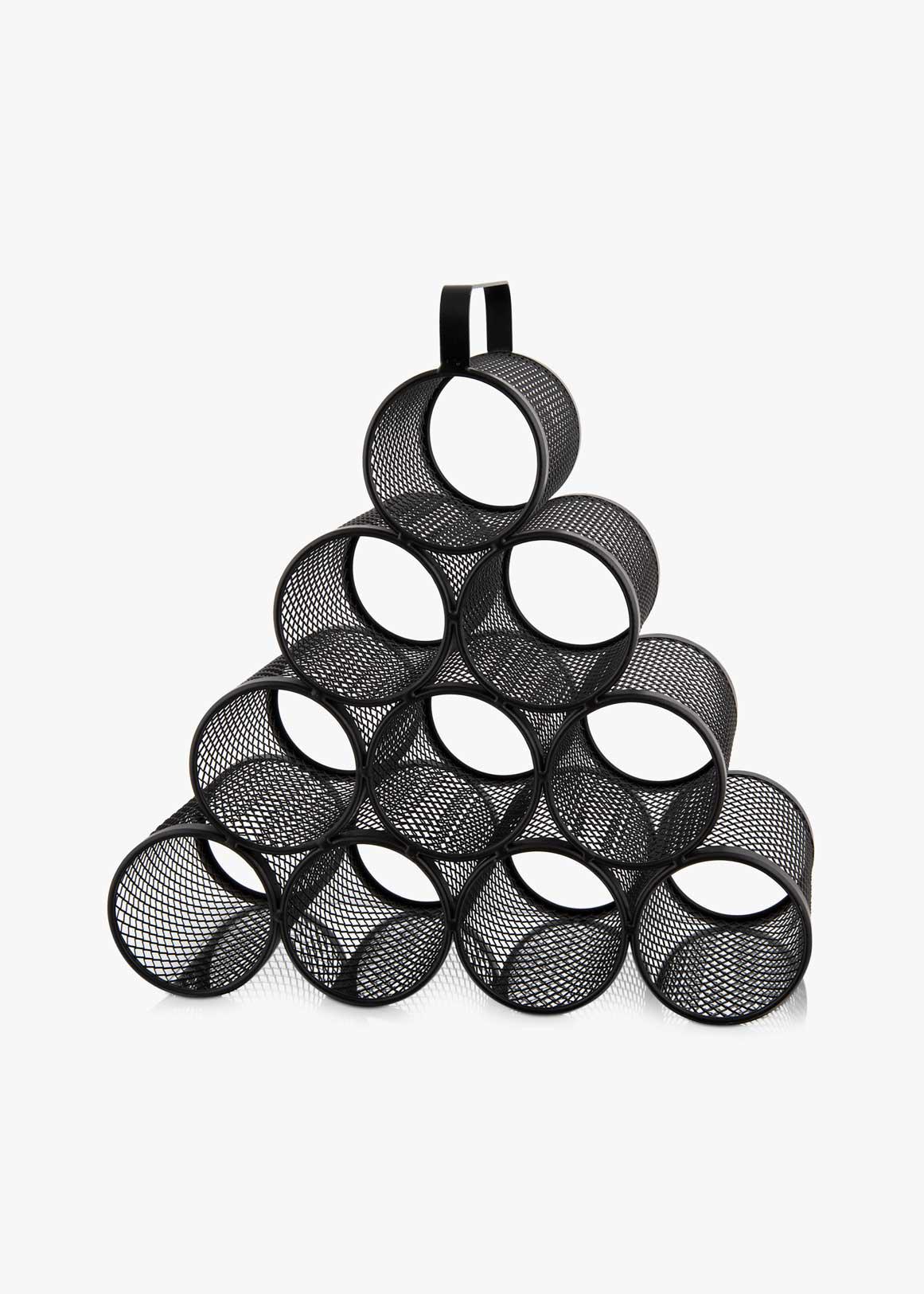 SC BLK WINE RACK BLACK
