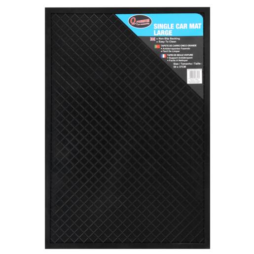 Q Premium Black Rubber Car Mat Large