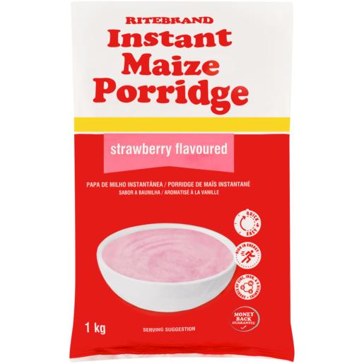 Ritebrand Strawberry Flavoured Instant Maize Porridge 1kg