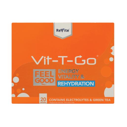 Revite Vit -T-Go Energy Supplement Sachets 20 Pack