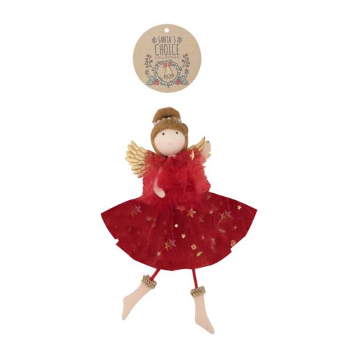 Santa’s Choice Red Angel Christmas Tree Decoration (Assorted Item – Supplied At Random)