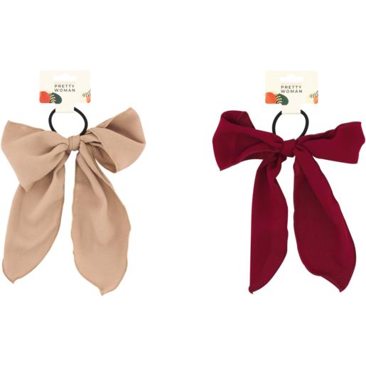 Pretty Woman Hair Accessories Rust Ponyband Bow