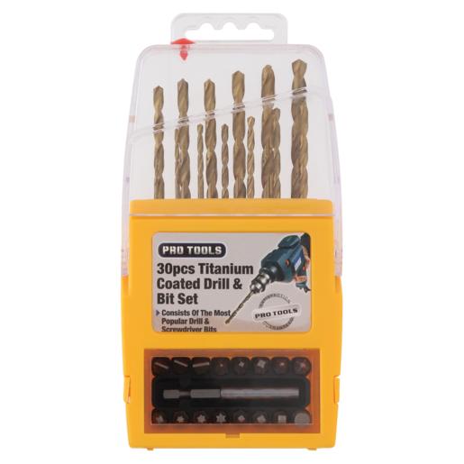 Pro Tools Titanium Coated Bit Set 30 Piece