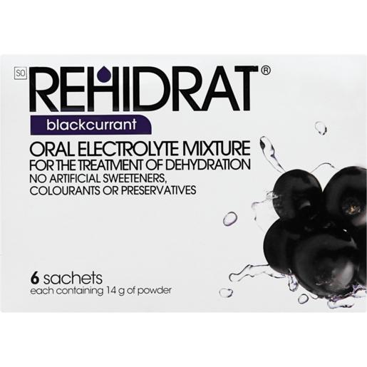 Rehidrat Blackcurrant Powder Supplement 6 Pack