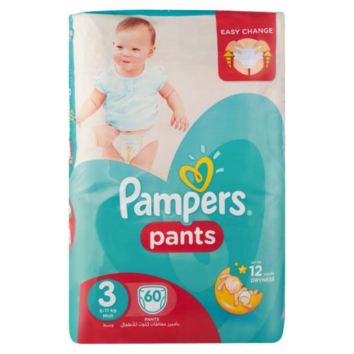 Pampers Pants Midi Size 3 6-11kg Diapers 60 Pack
