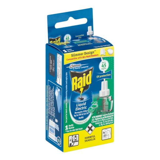 Raid Eucalyptus Fragranced Liquid Electric Mosquito Killer Refill Bottle 33ml