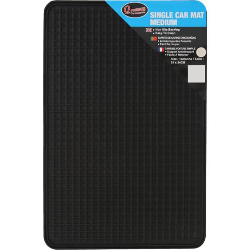 Q Premium Medium Black Car Mat