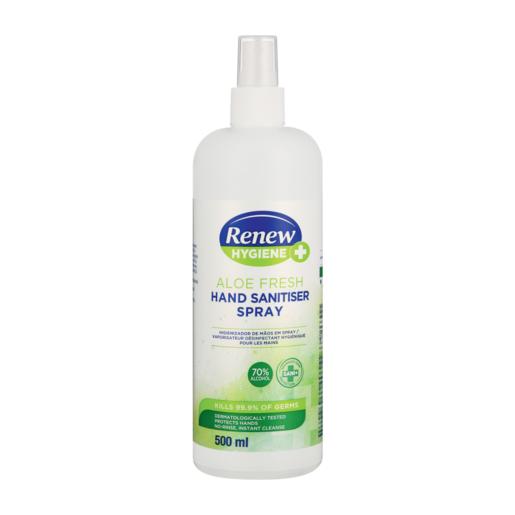 Renew Aloe Fresh Hand Sanitiser Spray 500ml