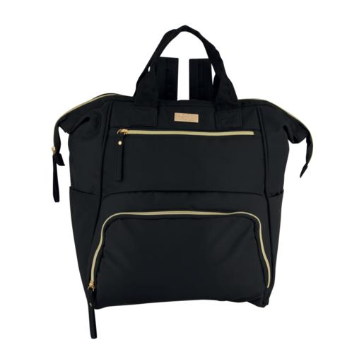 Ree Black Diaper Backpack