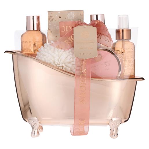 Rose Bath Tub Gift Set 6 Piece