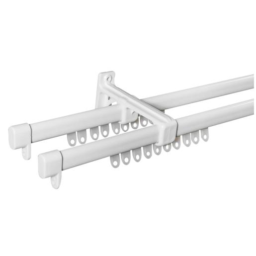 Rufflette White Double Steel Track 2.5m