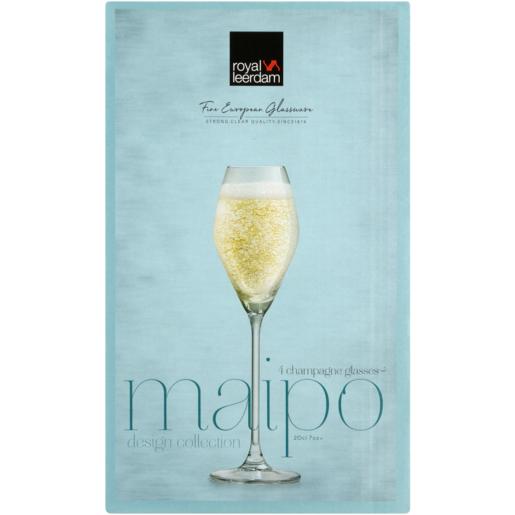 Royal Leerdam Maipo Flute Glass Set 4 Piece