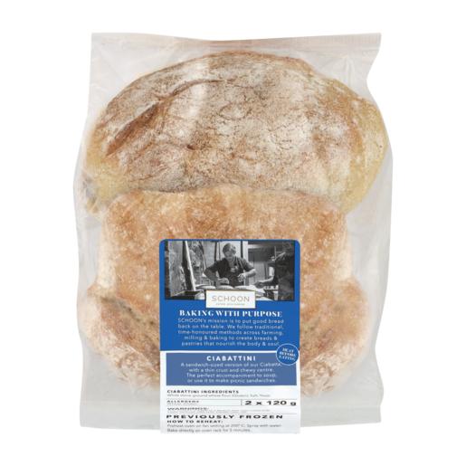 Schoon Ciabattini Bread 2 x 120g