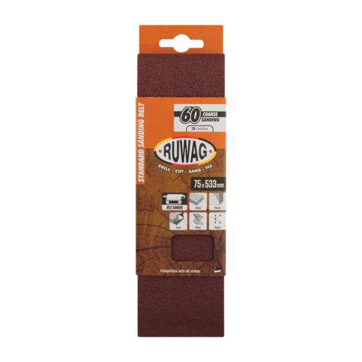 Ruwag P60 Coarse Sanding Belts 533mm 3 Pack