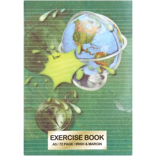 Scholar Irish & Margin A5 Exercise Book 72 Page