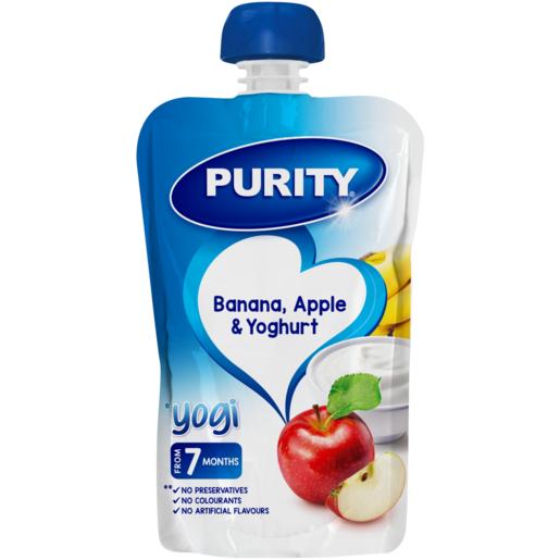Purity Banana, Apple & Yoghurt Dessert Puree 7 Months+ 110ml