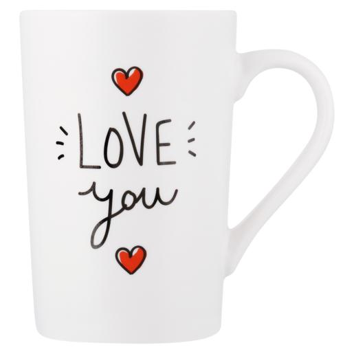 Red, White & Black Love You Coffee Mug