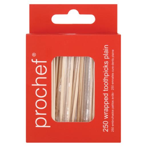 Prochef Plain Wrapped Toothpicks 250 Pack