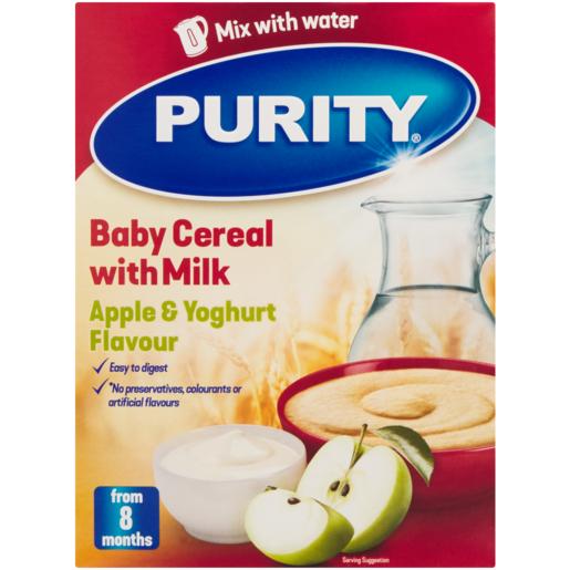 Purity Apple & Yoghurt Flavoured Baby Cereal With Milk 200g