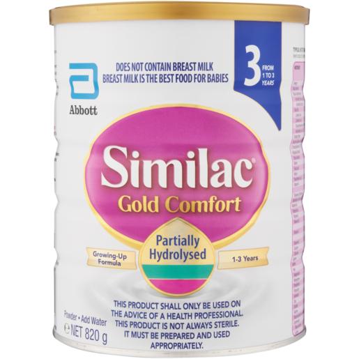 Similac Gold Comfort Stage 3 Growing-Up Formula 1-3 Years 820g