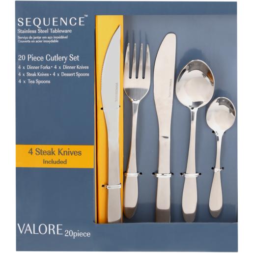 Sequence Valore Stainless Steel Cutlery Set 20 Piece