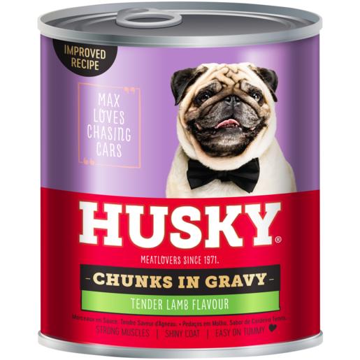 Husky Chunks In Gravy Lamb Dog Food 775g