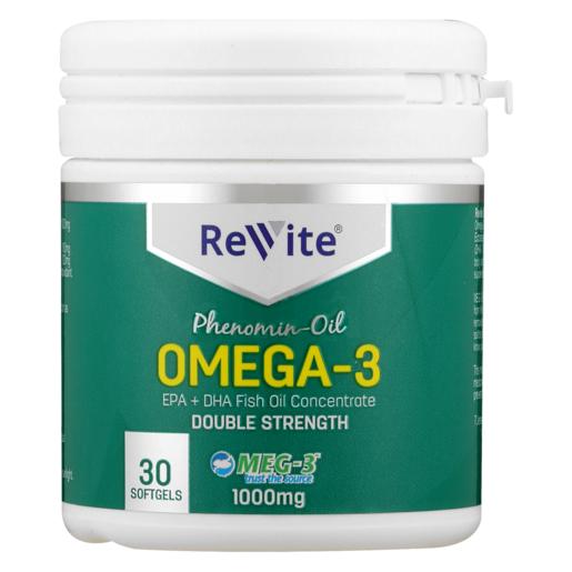Revite Double Strength Omega-3 30 Softgels Pack