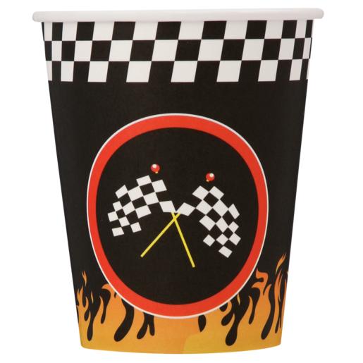 Racing Fun Disposable Paper Cups 8 Pack