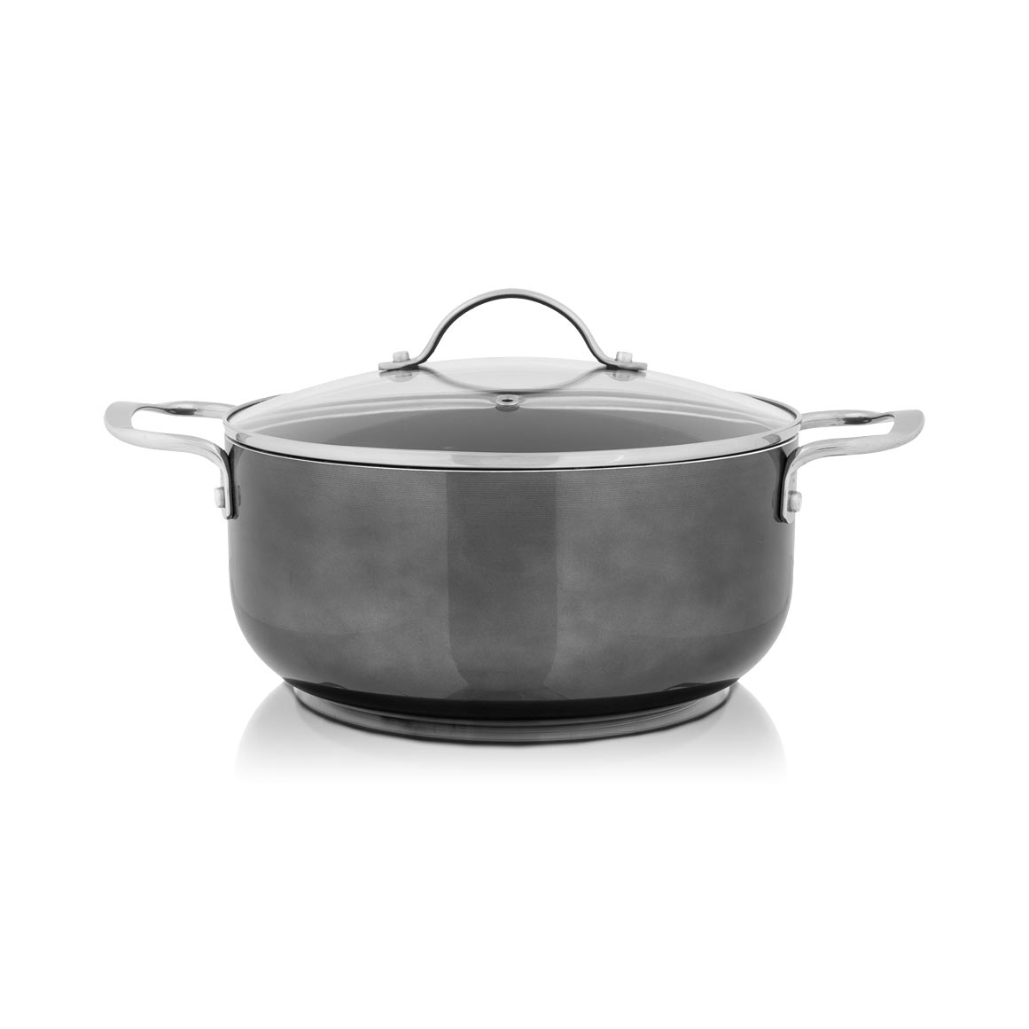 SC POT SHINE 24CM CASSEROLE CHARCOAL