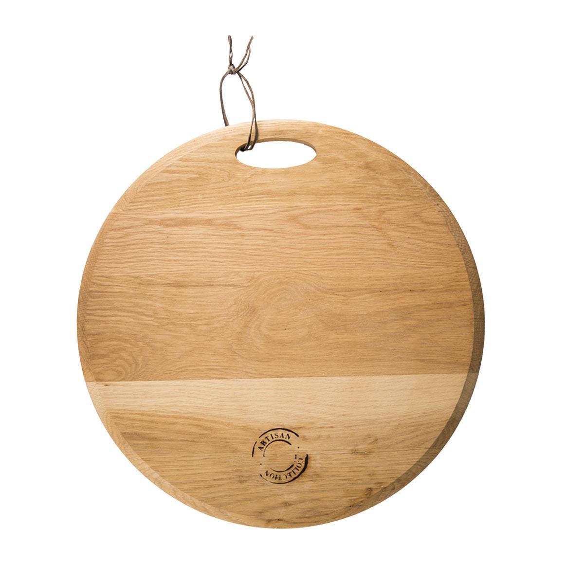ROUND WOOD SERVING BOARD