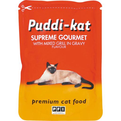 Puddi-kat Mixed Grill Flavoured Cat Food Sachet 85g