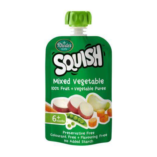 Rhodes Squish Mixed Vegetable Puree 6 Months+ Pouch 110ml