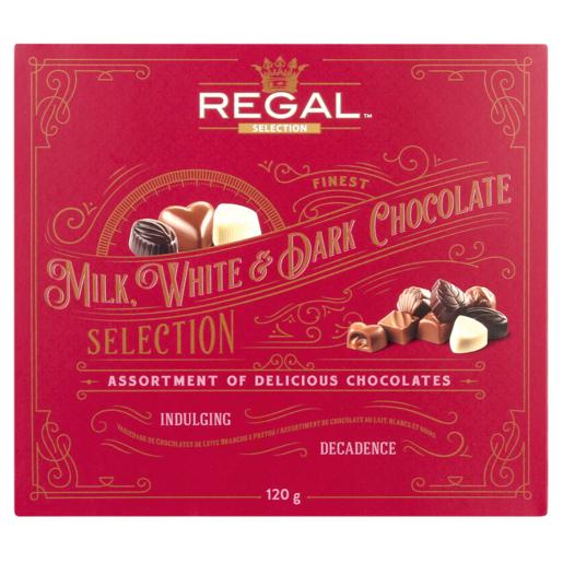 Regal Milk, White & Dark Chocolate Selection Box 120g