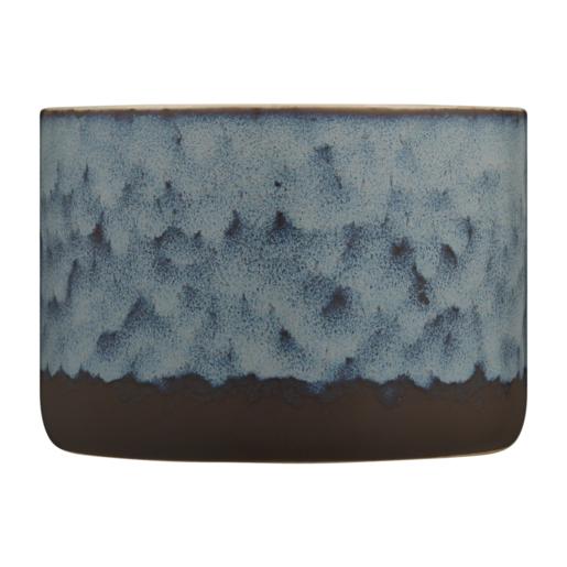 Reactive Blue Glazed Scented Ceramic Candle 9cm