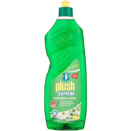 Plush Supreme Lemon Dishwashing Liquid 750ml