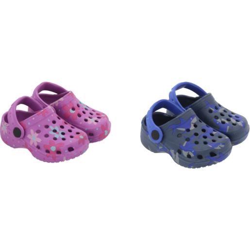 Printed Baby Comfo Clog Sandals Size 1-4 (Assorted Item – Supplied At Random)