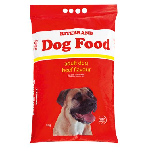 Ritebrand Beef Flavoured Adult Dog Food 8kg