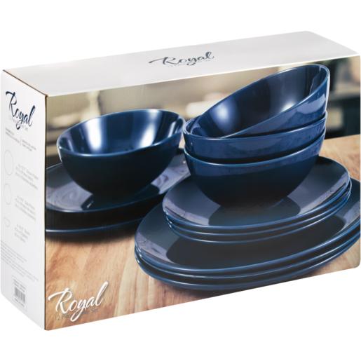 Royal Blue Dinner Set 12 Piece